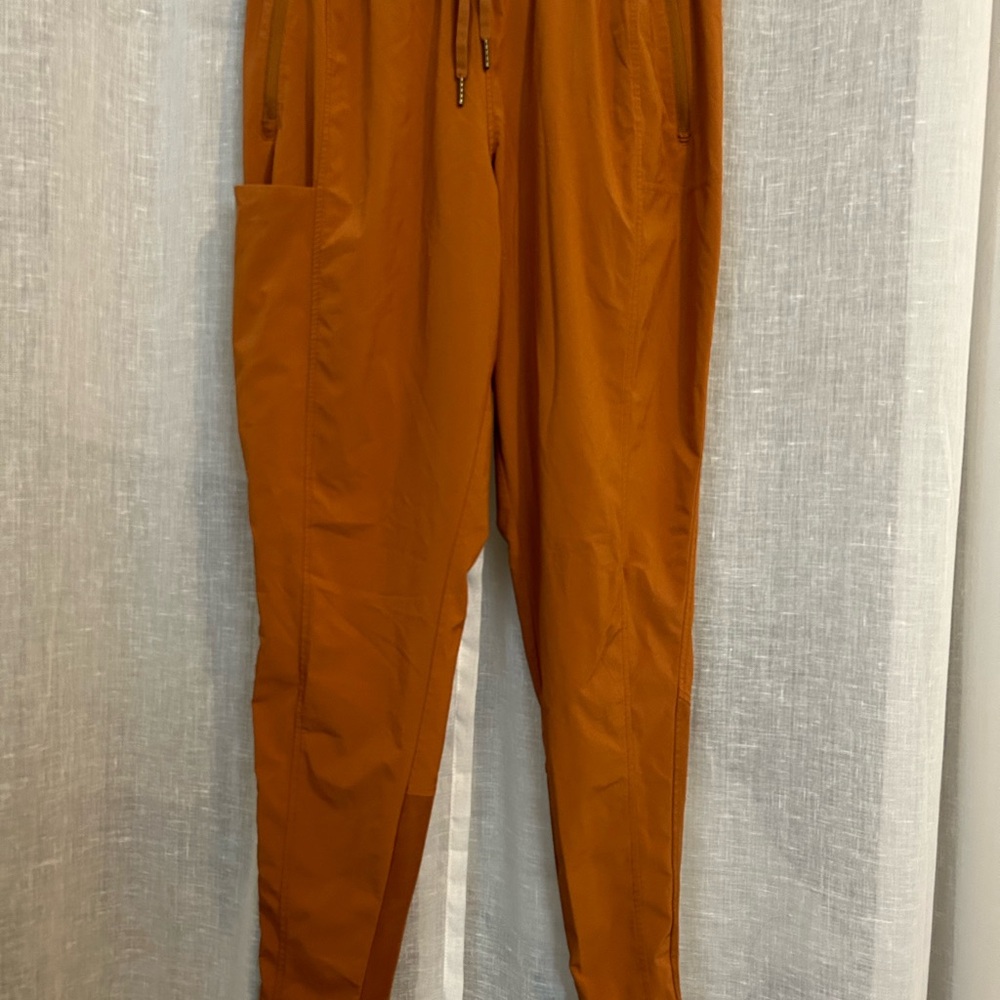 All in Motion Orange Sweatpants Relaxed Fit Tapered Leg